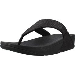 Sandały FITFLOP LULU SHIMMERGLITZ Czarny. Czarne sandały FIT FLOP, bez wzorów, z tkaniny, bez obcasa, bez zapięcia. Za 296.99 zł.
