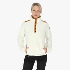 Bluza polarowa z ½ zamkiem Turystyka Damska Swedemount Nordkap Pile Halfneck W. Białe bluzy SWEDEMOUNT, na zimę, bez wzorów, z polaru, bez kaptura. Za 399.99 zł.