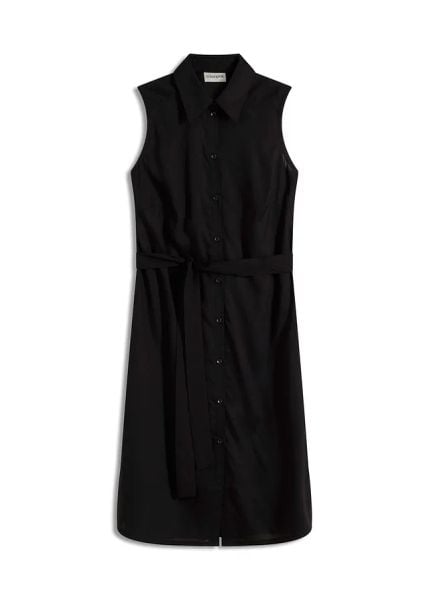 Sukienka szmizjerka z wiskozy. Zielone sukienki bonprix, bez wzorów, z wiskozy, eleganckie, bez kołnierzyka, bez ramiączek, szmizjerki. Za 99.99 zł.