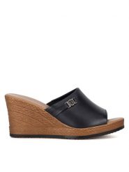 Lasocki Klapki WI23-283-10 Czarny. Czarne klapki Lasocki, bez wzorów, z materiału, bez obcasa. Za 169.99 zł.