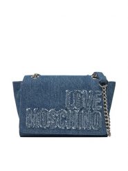LOVE MOSCHINO Torebka JC4245PP0MKM0750 Niebieski. Niebieskie torebki klasyczne Love Moschino, bez wzorów, z materiału, bez dodatków. Za 449.99 zł.