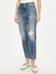 Calvin Klein Jeans Jeansy J20J224513 Niebieski Mom Fit. Niebieskie jeansy Calvin Klein Jeans, bez wzorów. Za 439.99 zł.