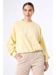 Garcia Bluza w kolorze żółtym rozmiar: XS. Żółte bluzy Garcia, xs, bez wzorów, z bawełny, bez kaptura. Za 127.65 zł.