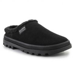 Klapki damskie Palladium Mule. Czarne klapki Palladium, bez wzorów, z materiału, bez obcasa. Za 432.00 zł.