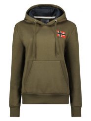 Geographical Norway Bluza "Genifer" w kolorze khaki rozmiar: XL. Brązowe bluzy Geographical Norway, xl, bez wzorów, z kapturem. Za 123.25 zł.