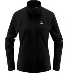 Bluza polarowa damska Buteo Mid. Czarne bluzy Haglöfs, m, bez wzorów, z polaru, bez kaptura. Za 303.00 zł.