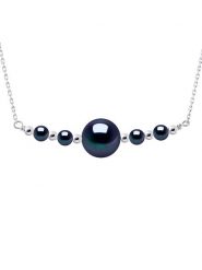 Mitzuko Srebrny naszyjnik z perłami - dł. 38 cm rozmiar: onesize. Szare naszyjniki Mitzuko, z perłą, srebrne. Za 260.99 zł.