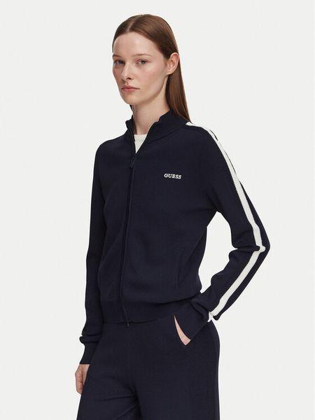 Guess Kardigan V6GR12 Z0752 Granatowy Regular Fit. Niebieskie kardigany Guess, l, z aplikacjami, z syntetyku. Za 524.99 zł.