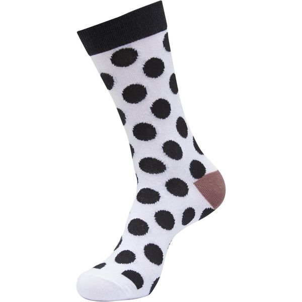 Skarpetki Urban Classics Basic Polka Dot. Białe skarpety Urban Classics, bez wzorów, z bawełny. Za 104.00 zł.