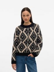 Vero Moda Sweter w kolorze czarnym rozmiar: S. Czarne swetry Vero Moda, s, bez wzorów, z wełny, bez ramiączek. Za 122.96 zł.