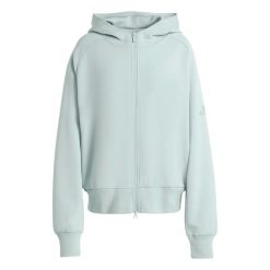 Bluza damska z kapturem adidas Soft Lux. Zielone bluzy Adidas, l, bez wzorów, z materiału, z kapturem. Za 194.00 zł.
