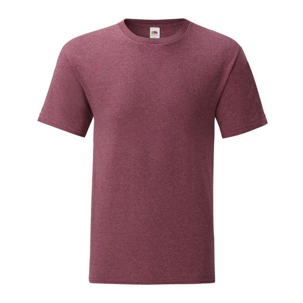 Koszulka Unisex Dla Dorosłych Iconic Heather. Brązowe bluzki FRUIT OF THE LOOM, l, bez wzorów, sportowe, bez kołnierzyka, bez ramiączek. Za 35.99 zł.