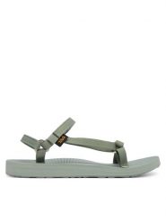 Teva Sandały Original Universal Slim 1150110 Zielony. Zielone sandały Teva, bez wzorów, z materiału, bez obcasa, na płaskiej podeszwie, bez zapięcia. Za 299.99 zł.
