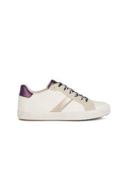 Geox Sneakersy "Blomiee" w kolorze biało-beżowo-fioletowym rozmiar: 37. Białe trampki Geox, bez wzorów, bez zapięcia. Za 158.84 zł.
