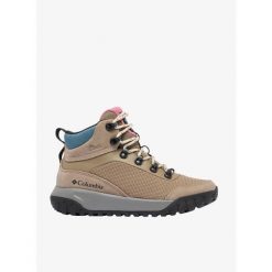 Buty outdoor damskie Columbia Burnsider Waterproof. Brązowe trekkingi Columbia, outdoorowe. Za 424.59 zł.