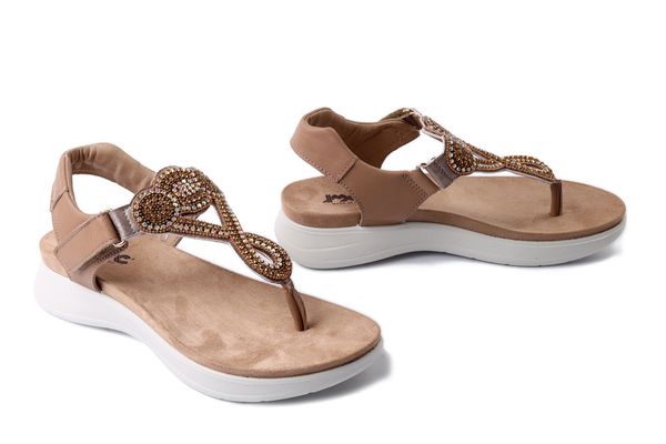 IMAC 757940 11337/013 camel/beige, sandały damskie. Brązowe sandały Imac, bez wzorów, bez obcasa, bez zapięcia. Za 299.90 zł.