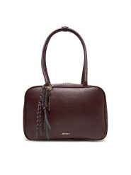 JENNY Torebka C-JNY-M-015-08 Bordowy. Czerwone torebki klasyczne Jenny, bez wzorów, z materiału, bez dodatków. Za 159.99 zł.