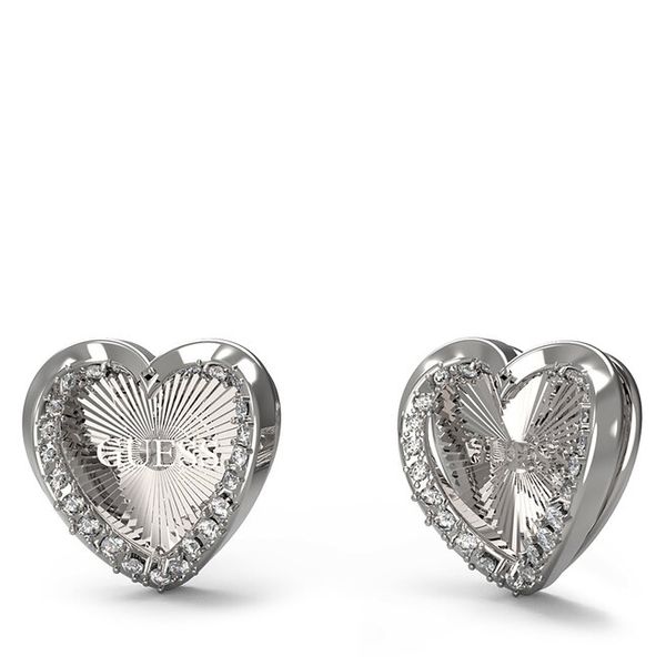 Kolczyki Guess. Szare kolczyki Guess, srebrne. Za 119.99 zł.