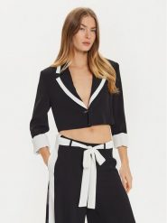 Imperial Marynarka JAQ7IJX Czarny Relaxed Fit. Czarne marynarki i żakiety Imperial, m, bez wzorów, z syntetyku. Za 289.99 zł.