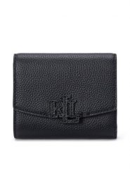 LAUREN RALPH LAUREN Mały Portfel Damski 432966782001 Czarny. Czarne portfele Lauren Ralph Lauren, bez wzorów, ze skóry. Za 499.99 zł.
