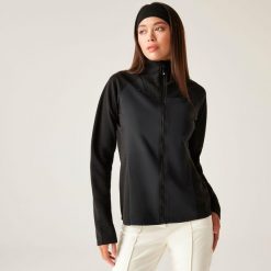 Bluza damska rozsuwana Sleek Dare 2b. Czarne bluzy Dare 2b, bez wzorów, z materiału, bez kaptura. Za 349.99 zł.