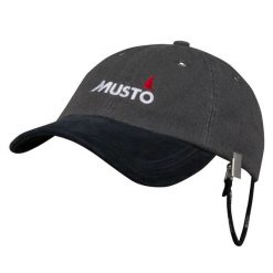 Czapka z daszkiem Musto Evolution Original Crew. Szare czapki Musto, bez wzorów, z bawełny, klasyczne. Za 169.99 zł.