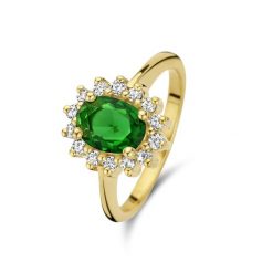 Parte Di Me Pierścionek Parte Di Me Mia Colore Verdi złoty - pozłacany/srebro Pierścionki 1 ct Damski. Żółte pierścionki Parte Di Me, z cyrkonią, pozłacane. Za 191.99 zł.