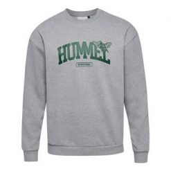 Luźna bluza z okrągłym dekoltem Hummel University Bee. Szare bluzy Hummel, xl, bez wzorów, bez kaptura. W wyprzedaży za 158.90 zł.