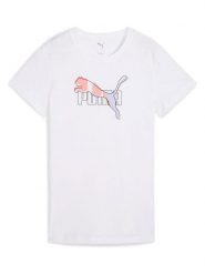 Puma Koszulka w kolorze białym rozmiar: L. Białe bluzki Puma, l, bez wzorów, bez kołnierzyka, bez ramiączek. Za 65.54 zł.