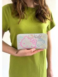 Fritzi aus Preußen Portfel "Hello Kitty" w kolorze jasnoszarym - 19,5 x 9,5 x 2,5 cm rozmiar: onesize. Szare portfele Fritzi aus Preußen, bez wzorów, z materiału. Za 74.11 zł.