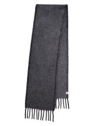 Becksöndergaard Wełniany szal "Solid Yuta" w kolorze antracytowym - 210 x 26 cm rozmiar: onesize. Czarne szaliki Becksöndergaard, bez wzorów, z materiału. Za 218.05 zł.