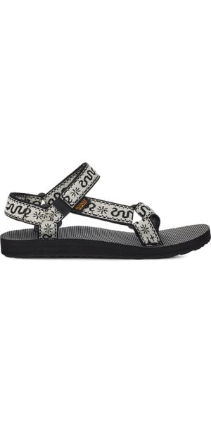 Sandały damskie, Teva W Original Universal Sandals. Czarne sandały Teva, bez wzorów, z materiału, klasyczne, bez obcasa, bez zapięcia. Za 229.00 zł.