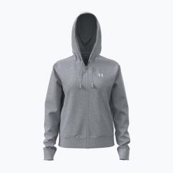 Bluza damska Under Armour Rival Fleece Crew. Szare bluzy Under Armour, bez wzorów, bez kaptura. Za 199.99 zł.