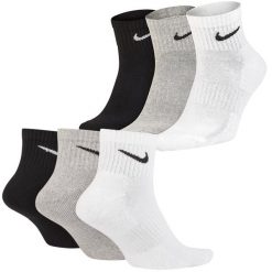 Skarpetki treningowe Nike Dri-Fit Training 3pack SX7677-901 wysokie. Białe skarpety Nike, bez wzorów. Za 49.90 zł.