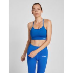 Damski usztywniany biustonosz sportowy Hummel MT Chipo. Niebieskie bielizna sportowa Hummel, xl, bez wzorów. Za 222.00 zł.