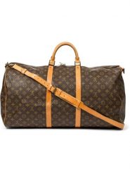Louis Vuitton Torba podróżna "Keepall Bandouliere" w kolorze brązowym - 60 x 31 x 26 cm rozmiar: onesize. Brązowe torby na ramię Louis Vuitton, bez wzorów, z materiału, przez ramię, bez dodatków. Za 4,361.95 zł.
