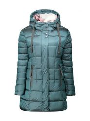 Canadian Peak Płaszcz zimowy "Bullieak" w kolorze turkusowym rozmiar: L. Niebieskie płaszcze Canadian Peak, na zimę, l, bez wzorów, z puchu, bez kaptura. Za 173.99 zł.