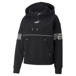 Damska bluza z kapturem Puma Power Safari FL. Czarne bluzy Puma, xs, bez wzorów, z kapturem. Za 235.99 zł.