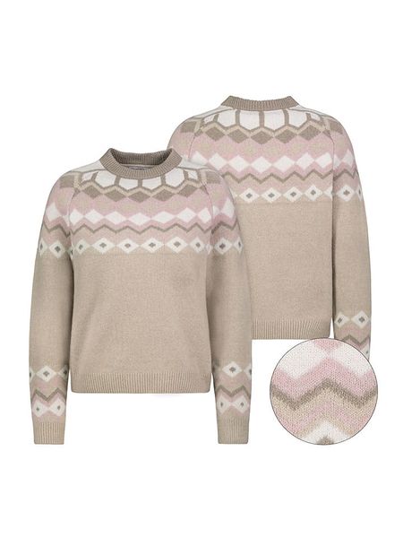 Eight2Nine Sweter w kolorze beżowo-kremowym rozmiar: XL. Brązowe swetry Eight2Nine, xl, bez wzorów, ze splotem, bez ramiączek. Za 139.87 zł.