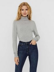 Vero Moda Koszulka w kolorze szarym rozmiar: XXL. Szare bluzki Vero Moda, xxl, bez wzorów, bez kołnierzyka, bez ramiączek. Za 79.03 zł.