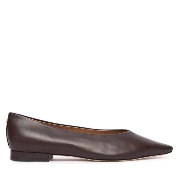 Baleriny LAUREN RALPH LAUREN. Brązowe baleriny Lauren Ralph Lauren, bez wzorów, bez obcasa. Za 769.99 zł.