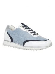 HASSIA Sneakersy "Porto" w kolorze błękitno-białym rozmiar: 39. Białe trampki HASSIA, bez wzorów, bez zapięcia. Za 434.99 zł.