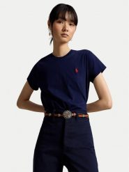 Polo Ralph Lauren T-Shirt 211B14605031 Granatowy Regular Fit. Niebieskie koszulki polo Polo Ralph Lauren, m, bez wzorów, bez kołnierzyka, bez ramiączek. Za 399.99 zł.