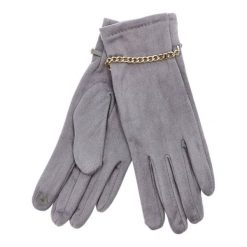 Szare Rękawiczki Glamour Damskie Armodo. Szare rękawiczki Armodo, bez wzorów, eleganckie. Za 49.99 zł.