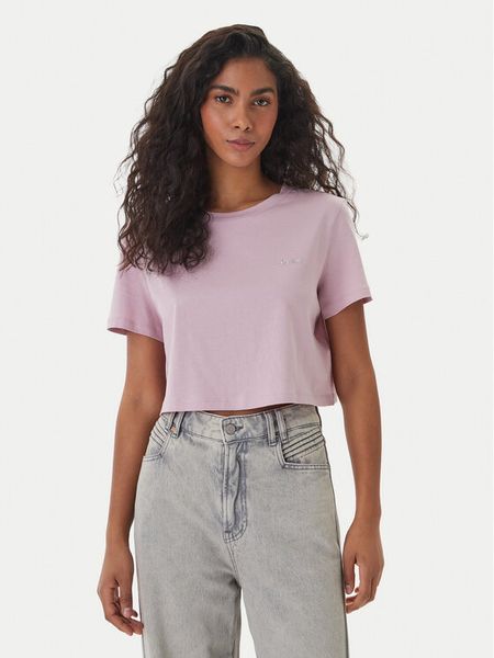 Guess T-Shirt V6GI17 K2984 Różowy Regular Fit. Czerwone t-shirty Guess, l, z aplikacjami, z bawełny, bez kołnierzyka, bez ramiączek. Za 92.99 zł.