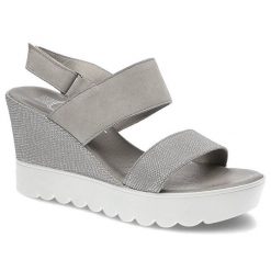 Szare Sandały Lemar Wygodne Buty Na Koturnie. Szare sandały Lemar, bez wzorów, z nubiku, wizytowe, bez obcasa, na koturnie, bez zapięcia. Za 139.00 zł.