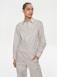 Max Mara Leisure Koszula Dandy 2416111028 Szary Regular Fit. Szare koszule Max Mara Leisure, bez wzorów, z bawełny, bez kołnierzyka, bez ramiączek. Za 279.99 zł.