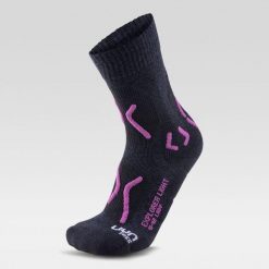 Skarpety trekkingowe damskie Uyn Trekking Explorer Light Socks. Czarne skarpety Uyn, bez wzorów. Za 99.99 zł.