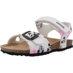 Sandały GEOX J SANDAL AIRADYUM BO Biały. Białe sandały Geox, bez wzorów, z tkaniny, bez obcasa, bez zapięcia. Za 197.99 zł.