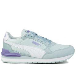 Buty damskie sportowe Puma ST RUNNER V4 MESH. Białe obuwie sportowe Puma, z meshu, bez zapięcia, trekkingowe. W wyprzedaży za 179.00 zł.